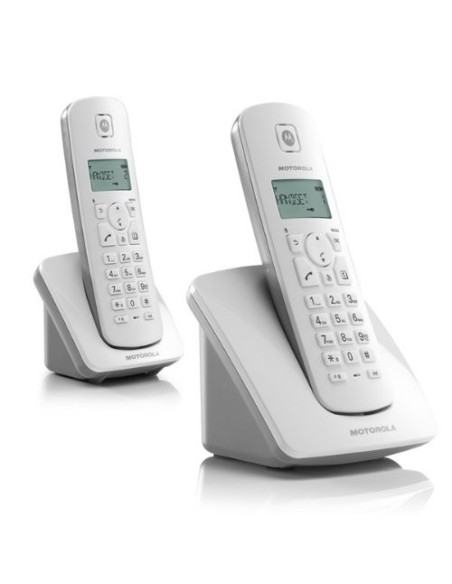 Motorola C402 - Teléfono Fijo Inalámbrico Duo