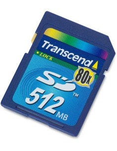 Transcend TS512MSD80 - Tarjeta de memoria SD de 512 MB (80X)