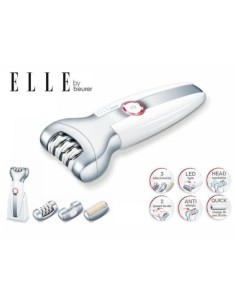 Beurer HLE50 - Depiladora, 2 velocidades, color blanco: Kiwiku.com: Salud y cuidado personal