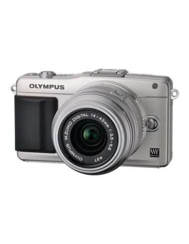 Olympus PEN E-PM2 - Cámara EVIL de 16.1 Mp plata con 14-42mm ii