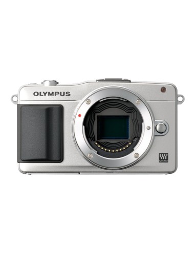 Olympus PEN E-PM2 - Cámara EVIL de 17.2 Mp (pantalla 3, estabilizador óptico, vídeo Full HD) plateado -Objetivo II R 14-42mm f/3