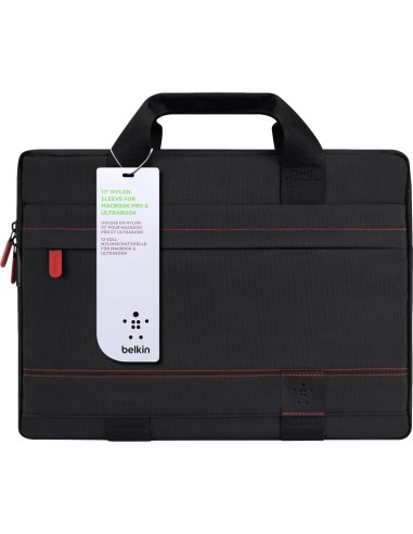 Funda 13.3 macbook negro rojo