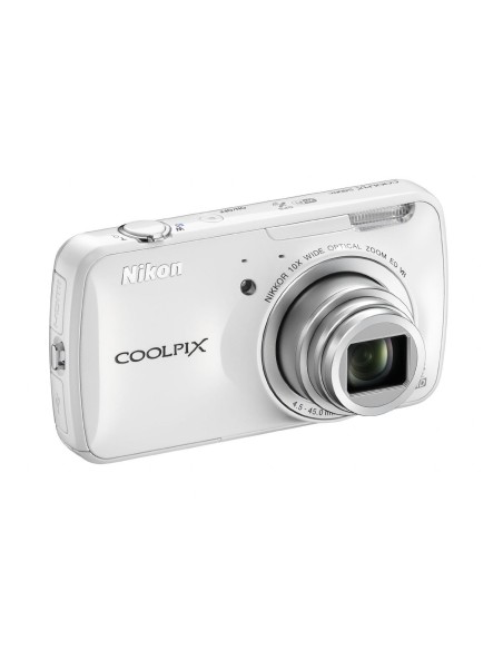 Nikon Coolpix S800C - Cámara compacta de 16 Mp blanco