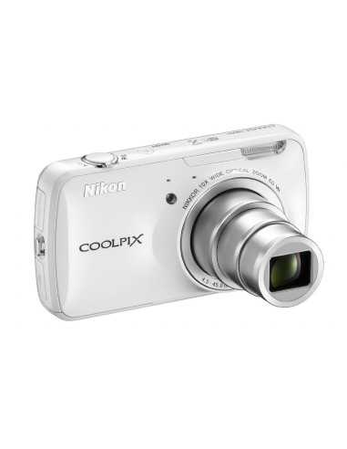 Nikon Coolpix S800C - Cámara compacta de 16 Mp blanco