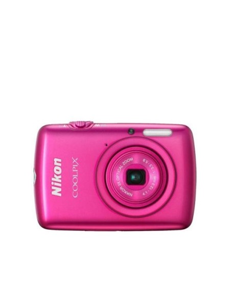 Nikon Coolpix S01 - Cámara compacta de 10.1 Mp (pantalla táctil de 2.5, zoom óptico 3x, estabilizador de imagen digital) color r