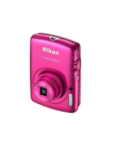 Nikon Coolpix S01 - Cámara compacta de 10.1 Mp (pantalla táctil de 2.5, zoom óptico 3x, estabilizador de imagen digital) color r
