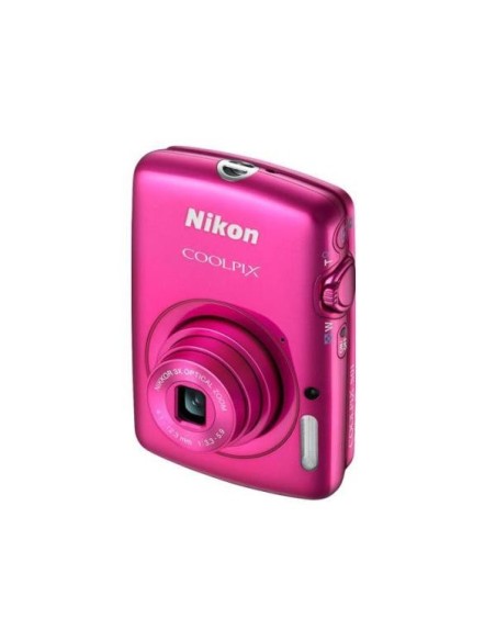 Nikon Coolpix S01 - Cámara compacta de 10.1 Mp (pantalla táctil de 2.5, zoom óptico 3x, estabilizador de imagen digital) color r