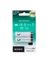 Sony nhaab2g - pack de 2 baterías recargables (aa, 2500 mah, nimh)