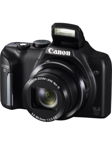 Canon PowerShot SX170 IS - Cámara compacta de 16.0 Mp Negra