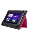 Funda book universal para tablet 7'' green go semi rigida, rosa