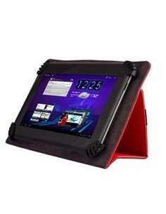 Funda book universal para tablet 10'' green go semi rigida, rojo
