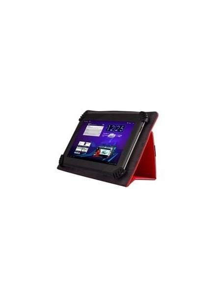 Funda book universal para tablet 7'' green go semi rigida rojo