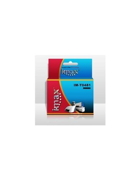 Cartucho tinta imax t0481 negro compatible epson stylus photo r200/r300/r500/r600