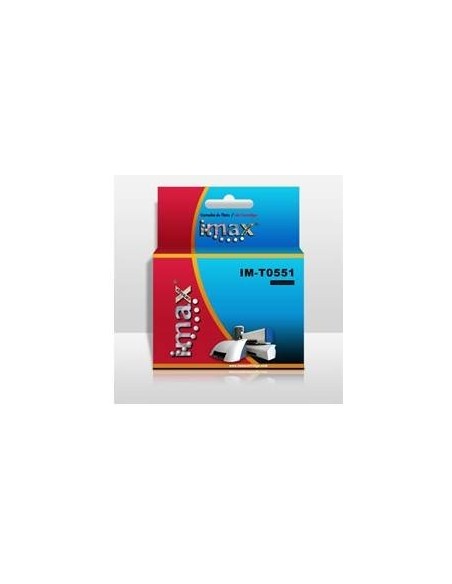 Cartucho tinta imax t0551 negro compatible epson stylus photo rx420/425
