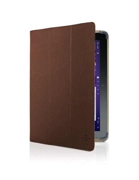 Belkin Tri-Fold Folio Samsung Galaxy Tab 2, Mano, color marrón: Kiwiku.com: Informática