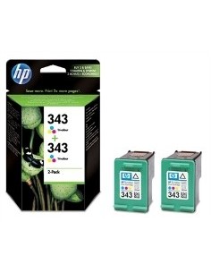 Pack cartucho tinta hp 343 cb332ee tricolor 2610/ 2710/ 325/ 370/ 8150/ 8450/ 5740/ 6520
