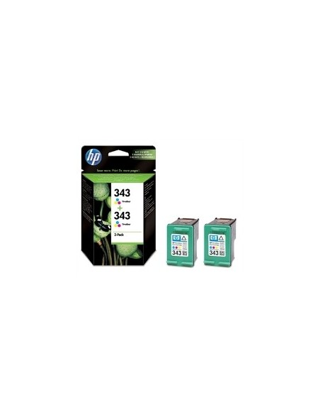 Pack cartucho tinta hp 343 cb332ee tricolor 2610/ 2710/ 325/ 370/ 8150/ 8450/ 5740/ 6520
