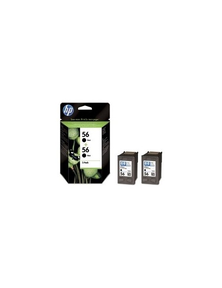 Pack cartucho tinta hp 56 c952ae negro 450c/ 5550/ 5551