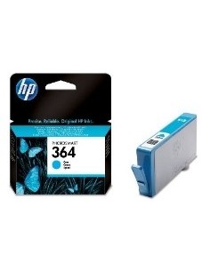 Cartucho tinta hp 364 cb318ee cian 3ml d5460/ b8550/ c6380/ c5380