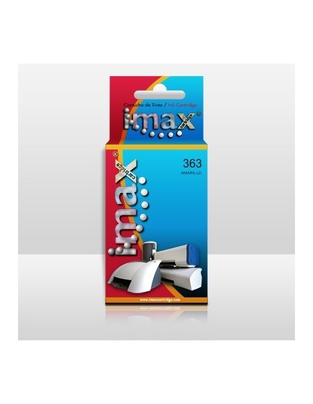Cartucho tinta imax c8773e nº363 y amarillo compatible hp 3110/ 3210/ 3310/ 8250/ c5180