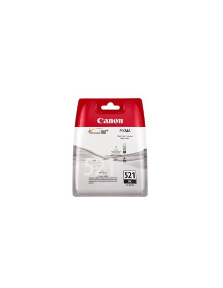 Cartucho tinta canon cli 521bk negro 9ml pixma 3600/ 4600/ 4700/ mp540/ 550/ 560/ 620/ 630/ 640/ 980