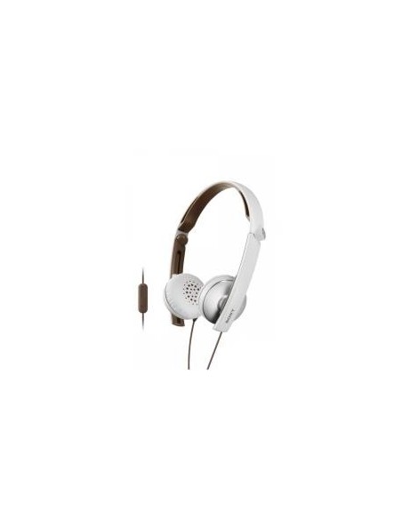 CASCOS CABLE CON MICROFONO BLANCO