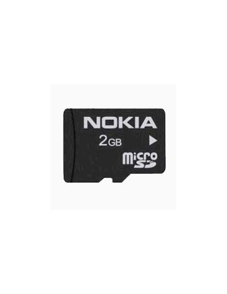 Nokia MU37 - Tarjeta de memoria micro SD de 2 GB, negro