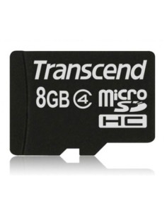 Tarjeta de memoria micro sdhc 8 gb clase 4 sin adaptadores transcend