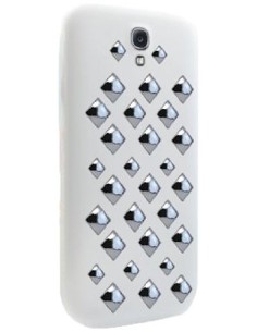 Funda punk rigid spikes w grey galaxy S4