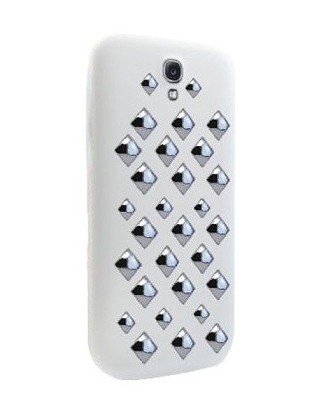 Funda punk rigid spikes w grey galaxy S4