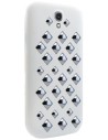 Funda punk rigid spikes w grey galaxy s4