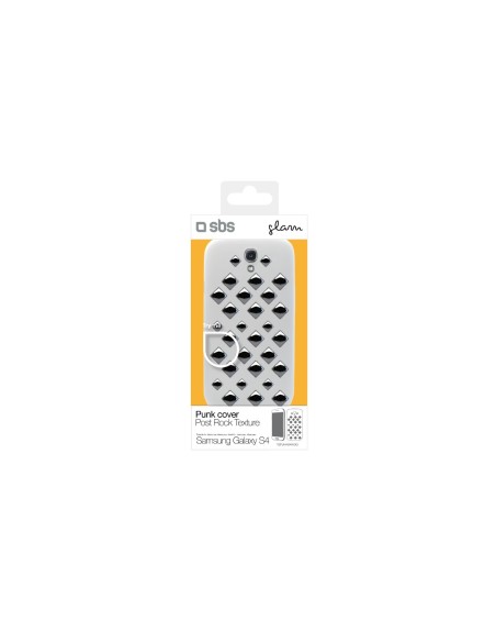 Funda punk rigid spikes w grey galaxy S4
