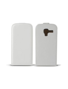 Funda vertical con tapa para samsung galaxy ace 2 blanca