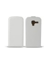 Funda vertical con tapa para samsung galaxy ace 2 blanca