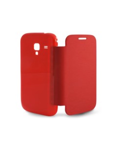 Kiwiku.com: Ksix B8478FU80RJ - Funda folio con carcasa trasera para Samsung Galaxy Ace II, rojo - Electrónica