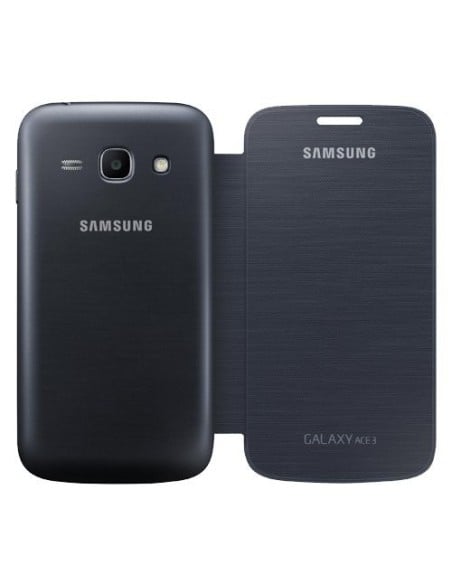 Kiwiku.com: Samsung G03472FN1 - Funda con tapa para Samsung Galaxy Ace 3, negro - Electrónica
