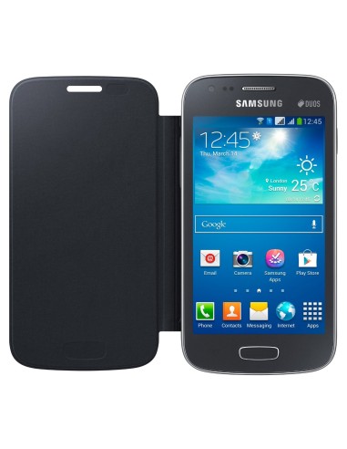 Kiwiku.com: Samsung G03472FN1 - Funda con tapa para Samsung Galaxy Ace 3, negro - Electrónica