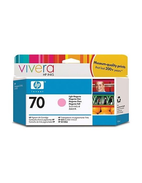 Cartucho de tinta magenta claro HP 70 de 130 ml