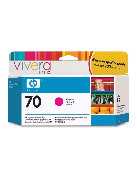 Cartucho de tinta magenta de 130 ml HP 70