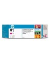 Cartucho de tinta magenta de pigmento hp 91 de 775 ml.