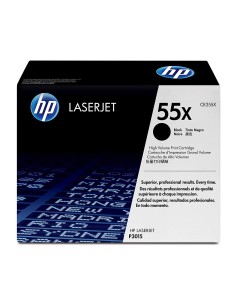 HP CE255X - Tóner HP 55X LaserJet, negro