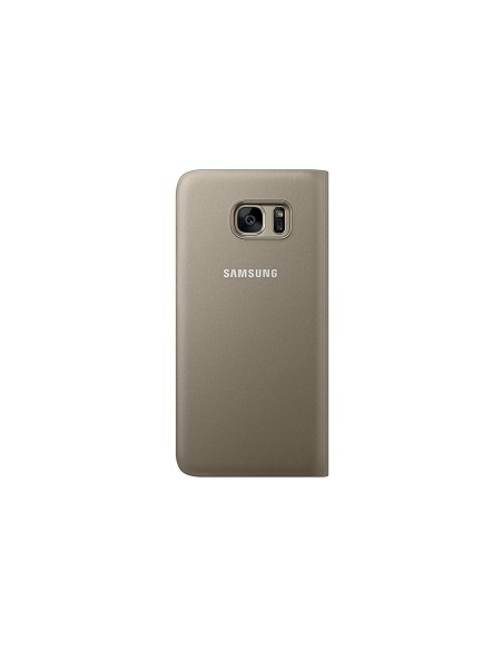 Samsung Flip Wallet - Funda para Samsung Galaxy S7 Edge, color dorado EF-WG935PFEGWW kiwiku.com