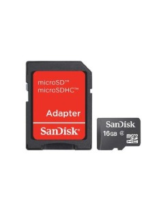 microSDHC 16GB Card + SD Adapter