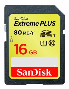SanDisk SDSDXS-016G-X46 16 GB Extreme/Extreme PLUS 80 MB/s Class 10 SDHC UHS-I Card: Sandisk: Kiwiku.com: Informática