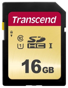 Transcend SDC500S - Tarjeta memoria SDHC 16 GB,TRANSCEND,TS16GSDC500S