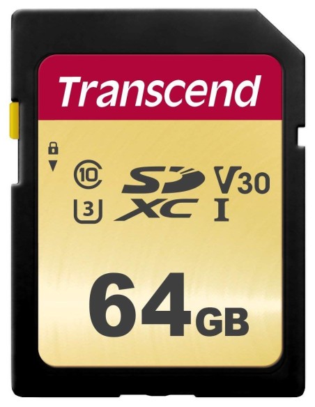 Transcend SDC500S - Tarjeta memoria SDXC 64 GB,TRANSCEND,TS64GSDC500S