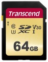 Transcend TS64GSDC500S - Tarjeta SDXC 500S 64GB clase 10 UHS-I U3 V30
