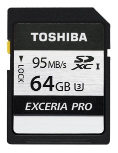 Tarjeta Toshiba SDHC Karte N401 64GB Exceria U3 THN-N401S0640E4