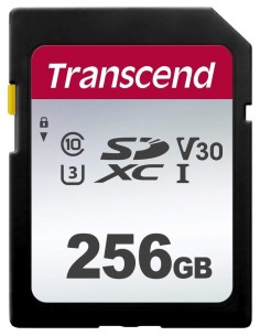 Tarjeta Transcend SDXC 300S 256GB Class 10 UHS-I U3 V30 TS256GSDC300S