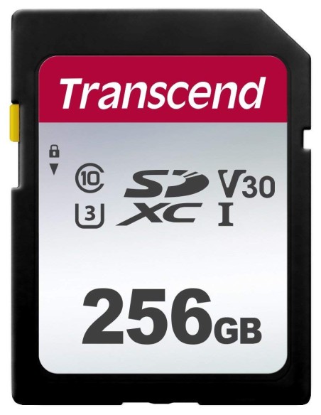 Tarjeta Transcend SDXC 300S 256GB Class 10 UHS-I U3 V30 TS256GSDC300S